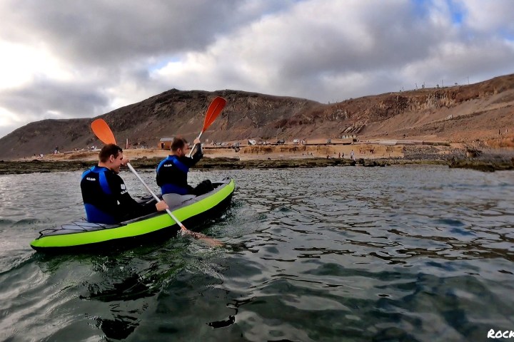 group of people kayaking