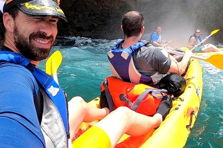 group of people kayaking